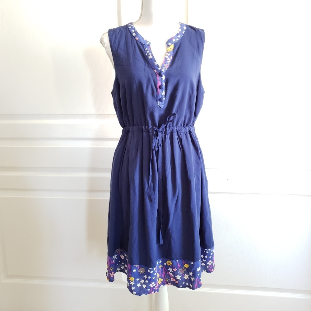 Modcloth Midnight Meadow Shift Dress POCKETS